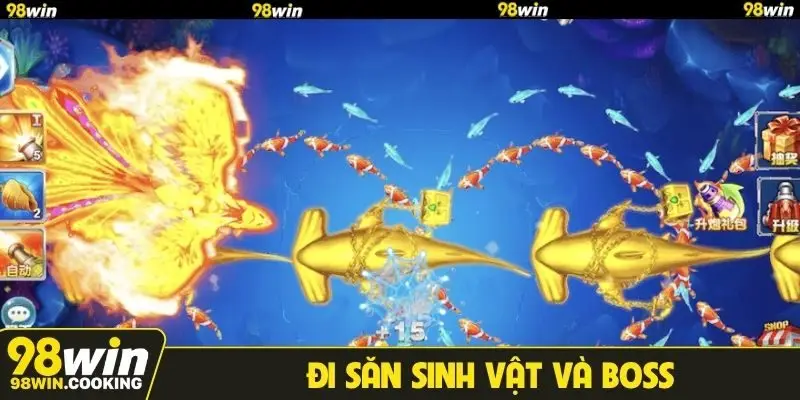 Đi săn sinh vật và boss